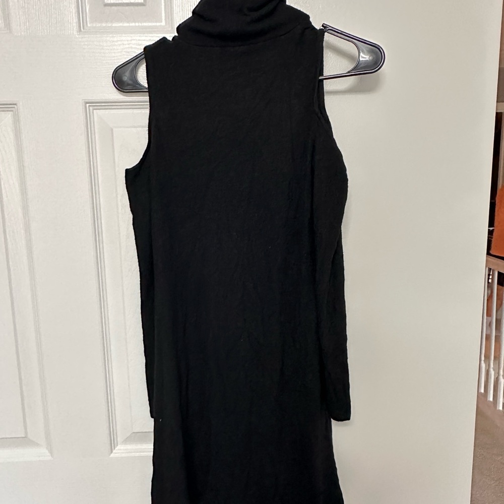 American Eagle Outfitters Black Sheath Turtleneck Dress